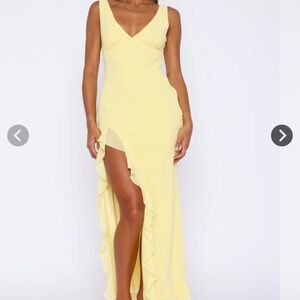 Yellow maxi dress